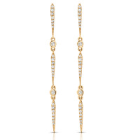 14KT DIA EARRINGS