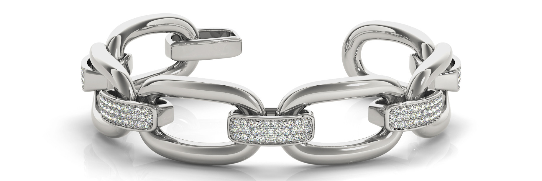 Bracelet Italian Made  Length - 8 InchWidth - .70 Inch