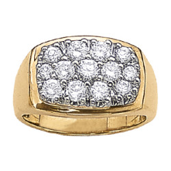 GENTS RING CLUSTER