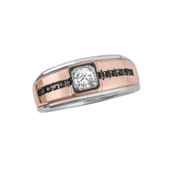 GENTS W/R DIA BAND W/ BRIGHT FINISH