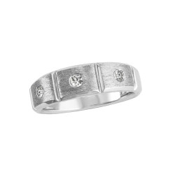 GENTS DIA BAND W/ SOFT SATIN FINISH