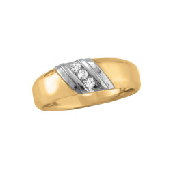 GENTS DIA WED BAND SATIN FINISH