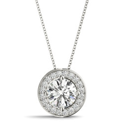 ROUND HALO PENDANT