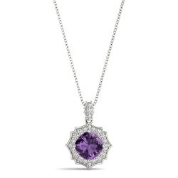 SCALLOPED CU HALO PENDANT