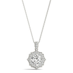 SCALLOPED CU HALO PENDANT