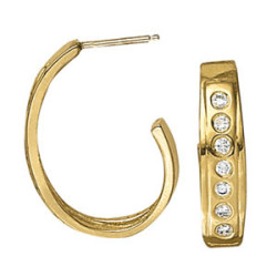 EARRINGS HOOP EARRINGS J-HOOPS