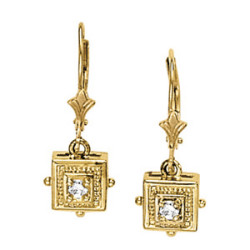 EARRINGS SINGLE STONE MATCH 30415
