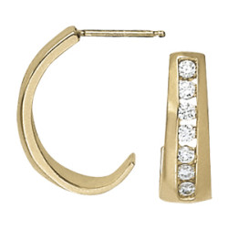 EARRINGS HOOP EARRINGS J-HOOPS