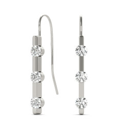 EARRINGS 3 STONE MATCH 30761