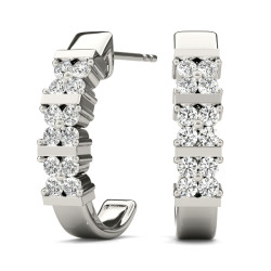 EARRINGS HOOP EARRINGS J-HOOPS MATCH 30774