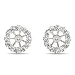 EARRING JACKET FOR 1.0 CT CENTER