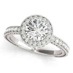 ENGAGEMENT RINGS HALO ROUND