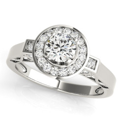 ENGAGEMENT RINGS HALO ROUND