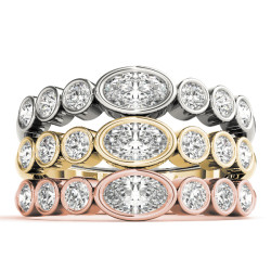 OVAL COLOR CENTER RING