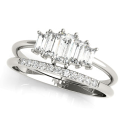 FASHION RING RD & STRAIGHT BAGUETTE