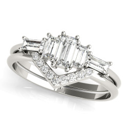FASHION RING RD & STRAIGHT BAGUETTE