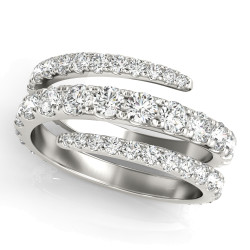 DIAMOND SPLIT SHANK SWIRL BAND