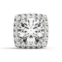 ROUND CENTER; CUSHION HALO