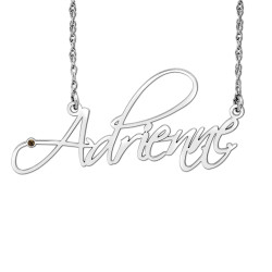 14K W Birthstone Name Pers Nec