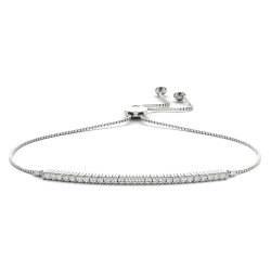 14KW DIAMOND ADJUSTABLE BRACELET;DIAMOND=1/3 CTTW