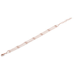 14KT ROSE DIA BRACELET