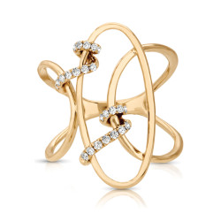 14KY DIAMOND RING;DIAMOND=1/6 CTTW