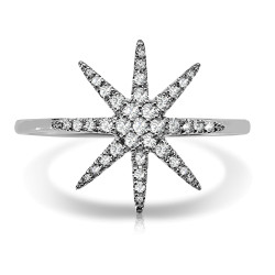 14KT WHITE DIA RING
