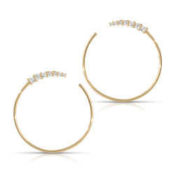 14KT DIA EARRING