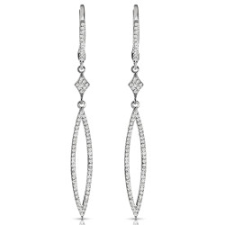 14KW DIA EARRINGS