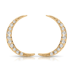 14KT YELLOW DIA EARRINGS