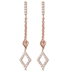14KT DIAMOND EARRINGS