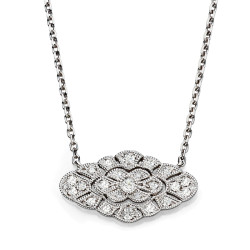 14KW DIAMOND NECKLACE;DIAMOND=1/6 CTTW