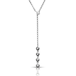 14KW DIA NECKLACE