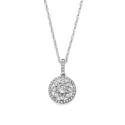 14K DIAMOND FASHION NECKLACE