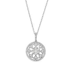 14K DIAMOND FASHION NECKLACE