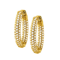 25MM ROUND PAVE INSIDE OUT