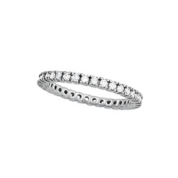 1 ROW ETERNITY RING CZ/SIL.