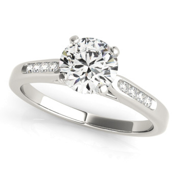 ENGAGEMENT RINGS SINGLE ROW CHANNEL SET