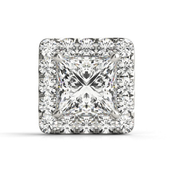 PRINCESS CUT HALO HEAD