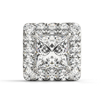 PRINCESS CUT HALO HEAD