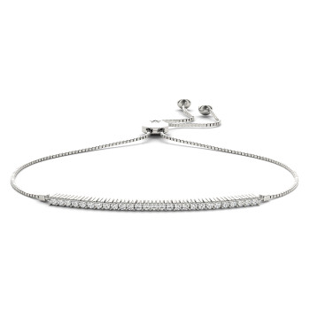 14KW DIAMOND ADJUSTABLE BRACELET;DIAMOND=1/3 CTTW