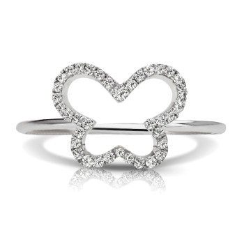 14KW FASHION RING;DIAMOND=1/6 CTTW