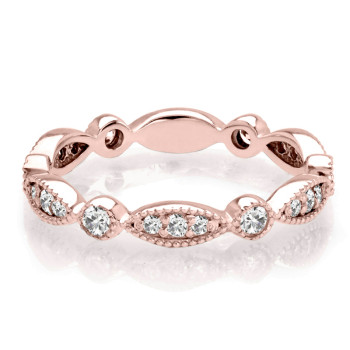 14K PINK STACKABLE RING