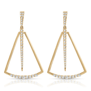 14KT DIA EARRING