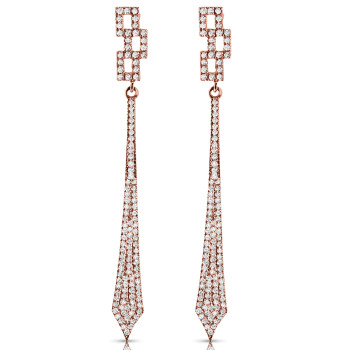 14KP DIA EARRINGS