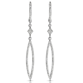 14KW DIA EARRINGS