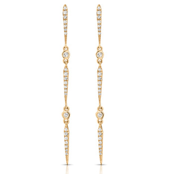 14KT DIA EARRINGS
