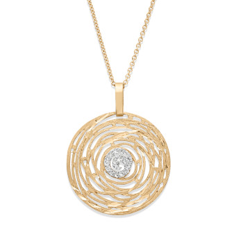 14K MULTI SWIRL NECKLACE