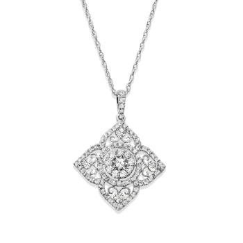 14K DIAMOND FASHION NECKLACE