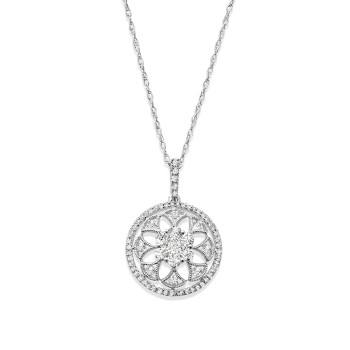 14K DIAMOND FASHION NECKLACE